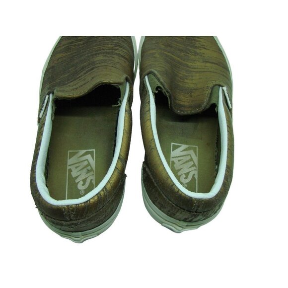 Vans Brushed Metallic Gold Skateboard Shoes Off the Wall Unisex Men 5.5/Wo's 7.0 - Picture 8 of 11